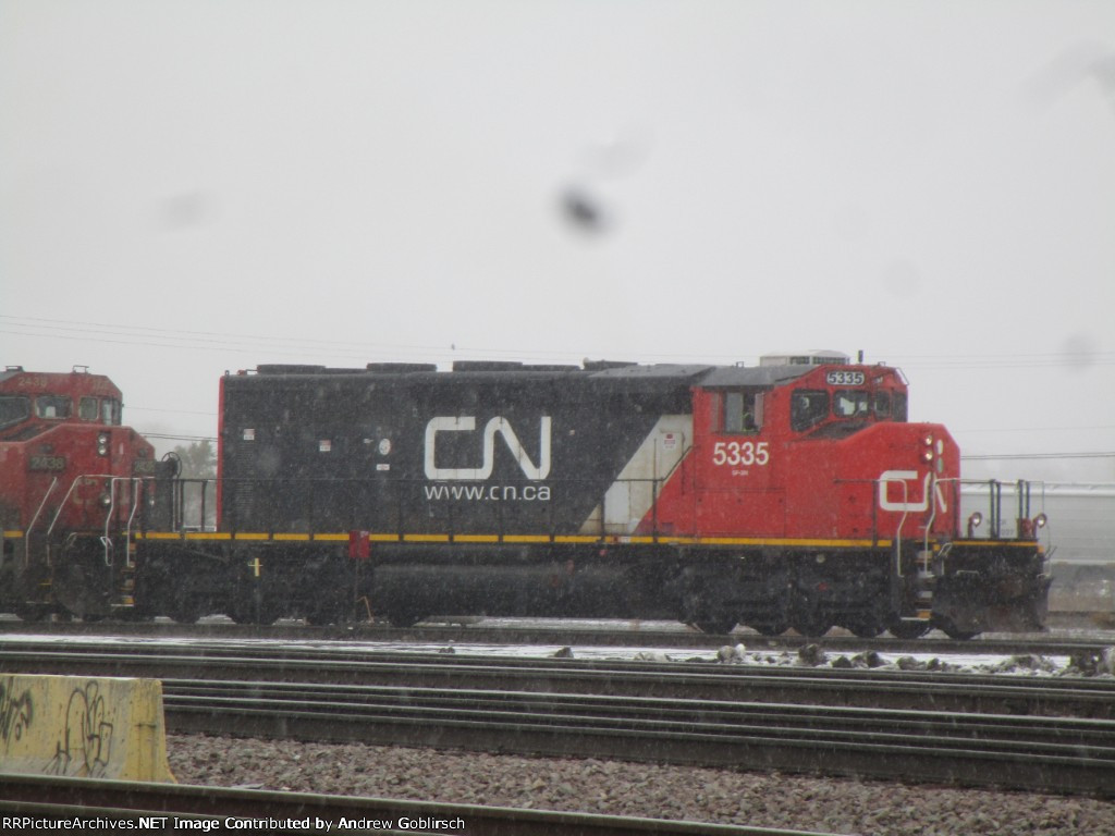 CN 5335 in the Snow